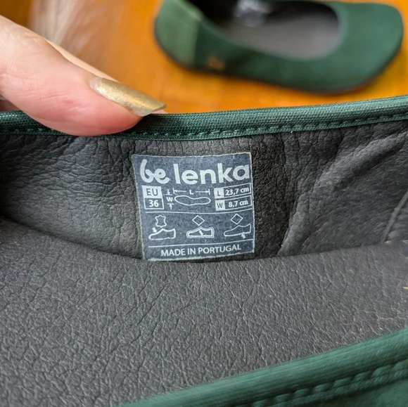 Ballet Flats Be Lenka - Sophie - Emerald Green Suede 36 - Picture 3 of 8